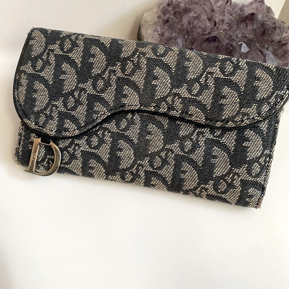 Dior Monogram Saddle Wallet CHAIN NOT INCLUDED - Picture 15 of 16